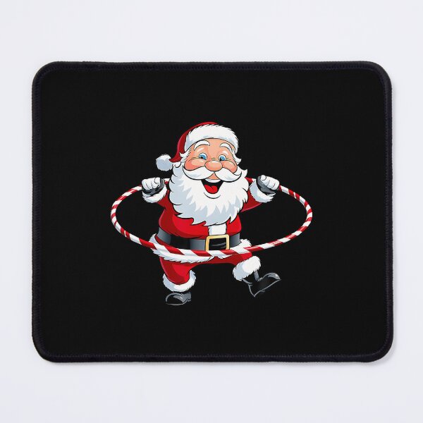 Item preview, Funny Santa Claus Hula Hooping Exercise Merry Christmas Xmas designed and sold by MyraLorri.