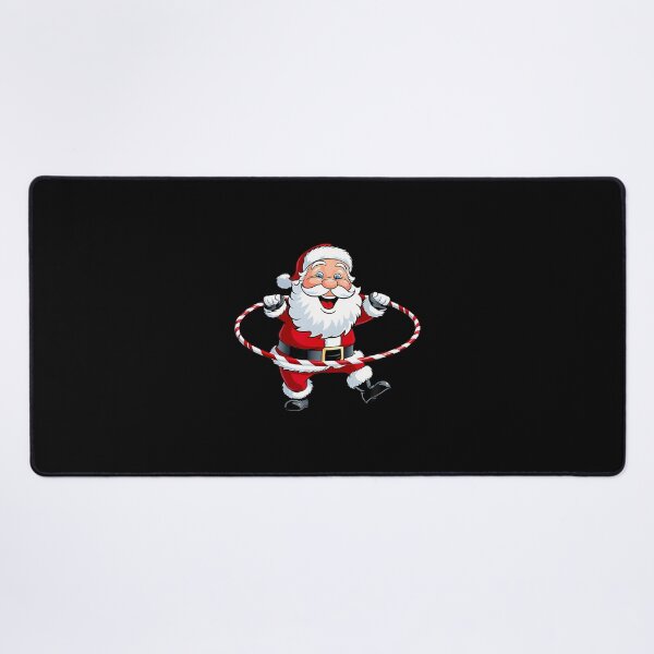 Item preview, Funny Santa Claus Hula Hooping Exercise Merry Christmas Xmas designed and sold by MyraLorri.