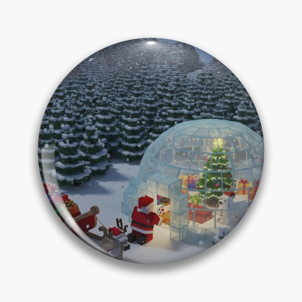 Item preview, Pixel Santa at Ice Igloo designed and sold by ReykorShop.