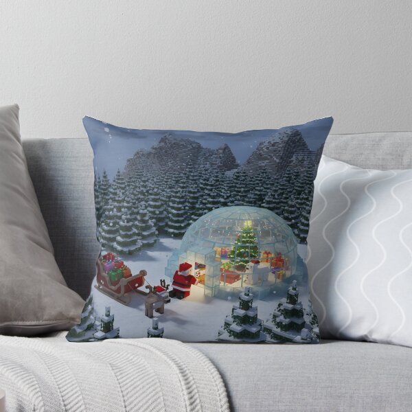 Item preview, Pixel Santa at Ice Igloo designed and sold by ReykorShop.