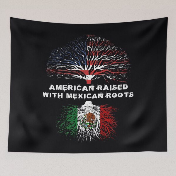 Item preview, American Raised with Mexican Roots USA Flag  designed and sold by wqlyezcbw4.