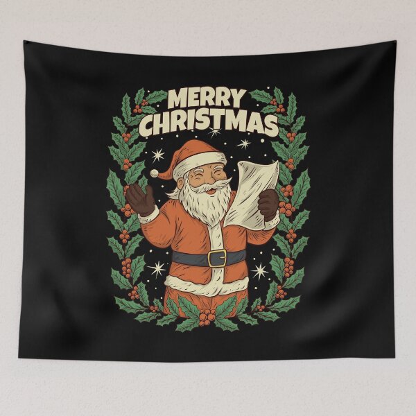 Item preview, Vintage Santa Claus Reading The Nice List – Classic Christmas Illustration designed and sold by Kewessthetic.