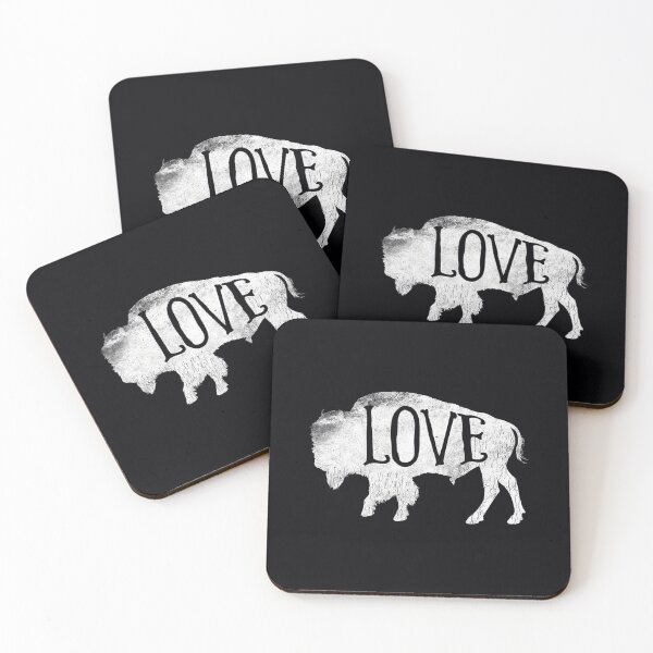 Item preview, American Vintage Buffalo Silhouette Love Bison  designed and sold by wqlyezcbw4.