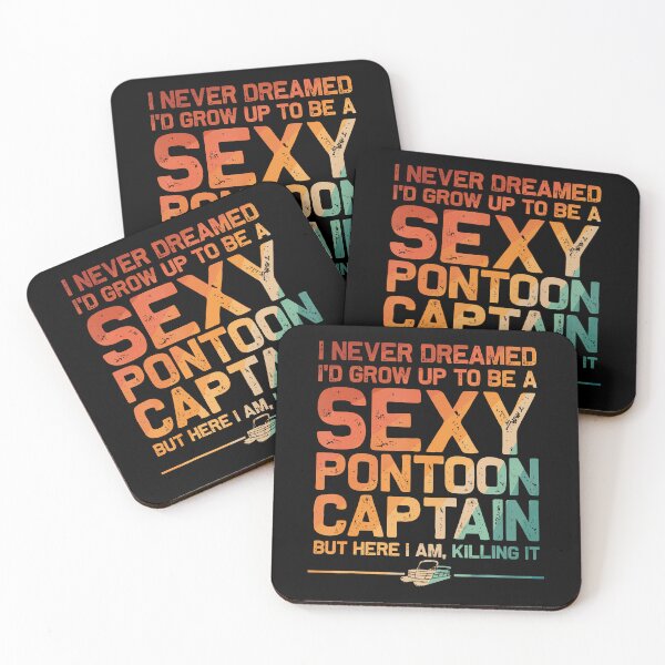 Item preview, Funny Sexy Pontoon Captain Design Boat Captain Women Girls designed and sold by StephanieSophie.