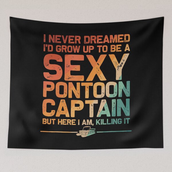 Item preview, Funny Sexy Pontoon Captain Design Boat Captain Women Girls designed and sold by StephanieSophie.