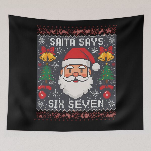 Item preview, Seven Claus Holiday Bruh Six Says Santa Retro Santa Happy designed and sold by ChadnoSmith.