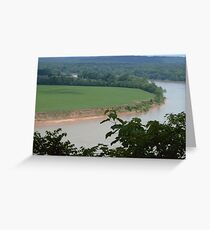 ohio river farm Greeting Card