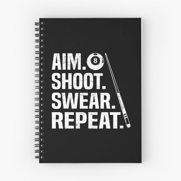 Item preview, Aim Shoot Swear Repeat 8 Ball Pool Billiards Player Funny designed and sold by StephanieSophie.