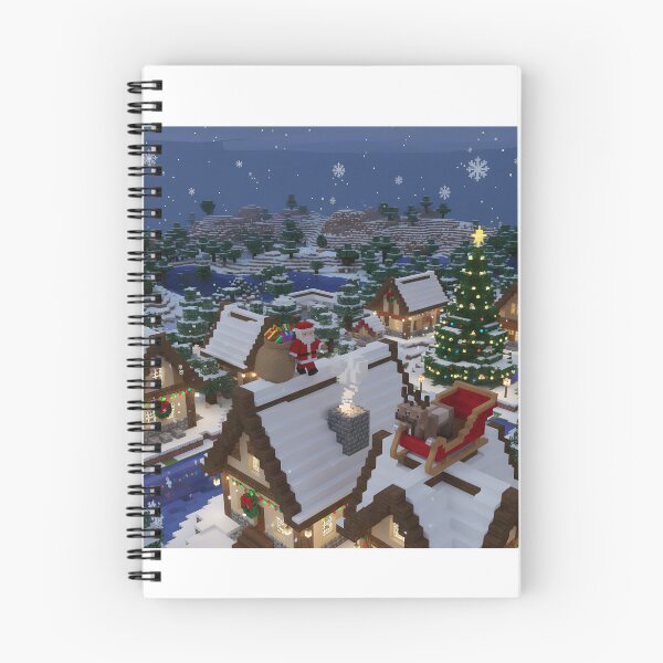 Item preview, Pixel Santa on Rooftop Night designed and sold by ReykorShop.