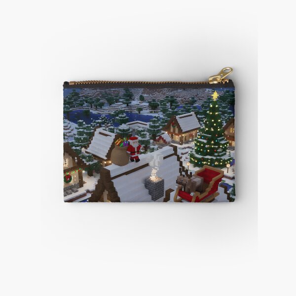 Item preview, Pixel Santa on Rooftop Night designed and sold by ReykorShop.