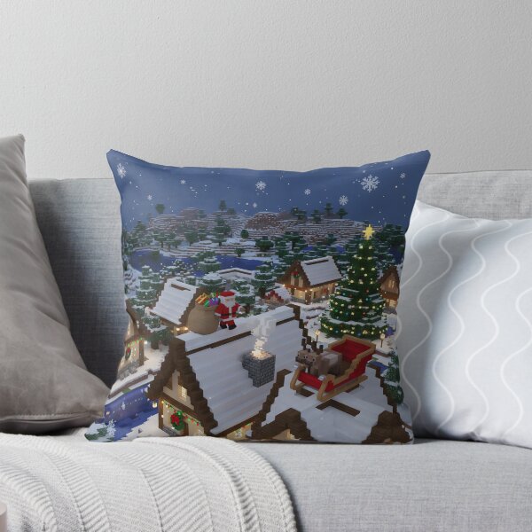 Item preview, Pixel Santa on Rooftop Night designed and sold by ReykorShop.