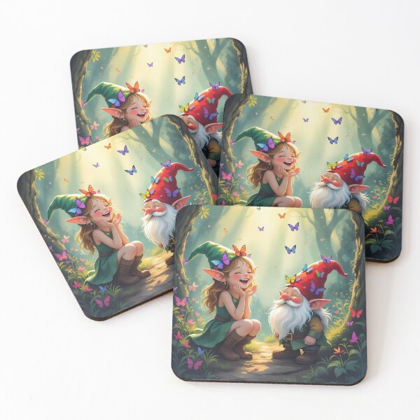 Item preview, Happy Gnomes and Butterflies designed and sold by CalmnessbyChoice.