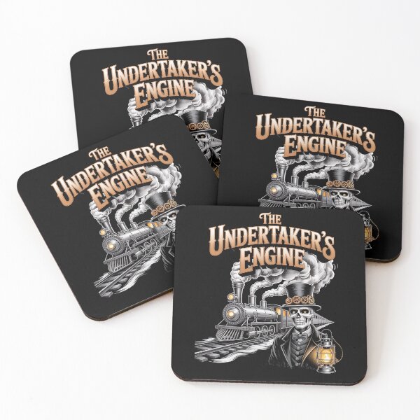 Item preview, gothic western - victorian steampunk - mechanical cowboy - clockwork outlaw - gears and guns - plague train - ghost train - haunted desert - occult western - skeletal cowboy designed and sold by JansenGS.
