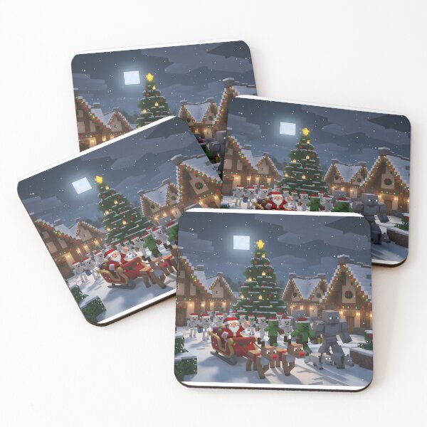 Artikelvorschau, Pixel-Weihnachtsdorf-Party entworfen und verkauft von ReykorShop.