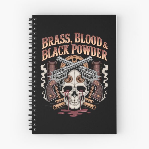 Item preview, gothic western - steampunk western - gothic cowboy - undead sheriff - ghost outlaw - haunted wild west - dark western - cowboy skull - spooky western - steampunk skull - brass and bone designed and sold by JansenGS.