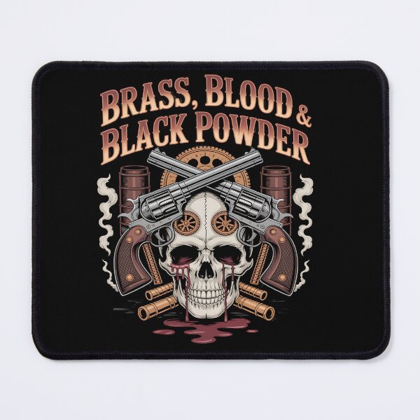 Item preview, gothic western - steampunk western - gothic cowboy - undead sheriff - ghost outlaw - haunted wild west - dark western - cowboy skull - spooky western - steampunk skull - brass and bone designed and sold by JansenGS.