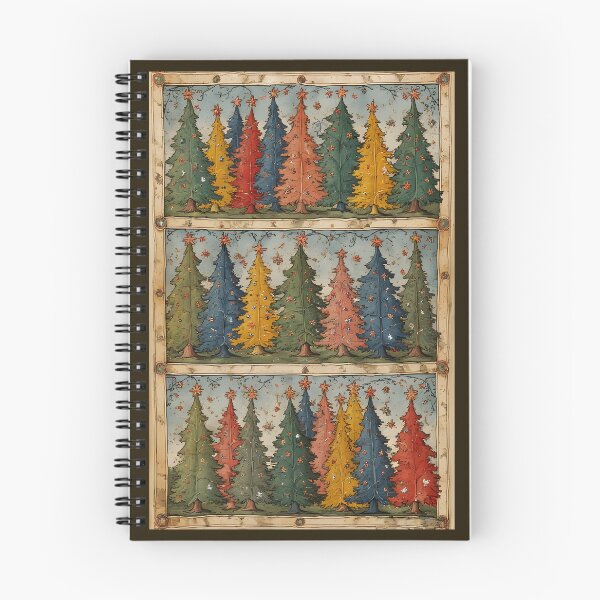 Item preview, Colorful Christmas trees in medieval style designed and sold by Mianku | Für das Leben.