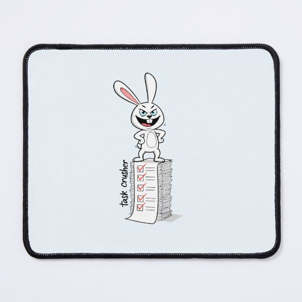 Item preview, Task Crusher Bunny Productivity Checklist designed and sold by Animepic222.