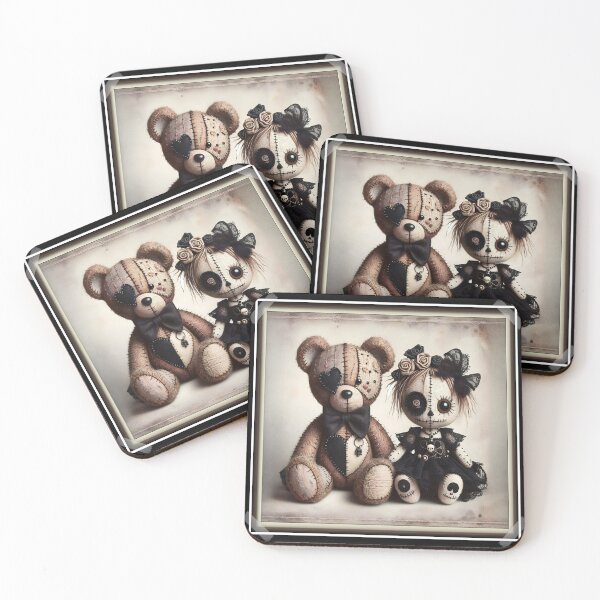 Item preview, Little Stitch-ups "Ted and Doll" designed and sold by JacquiTaylorArt.