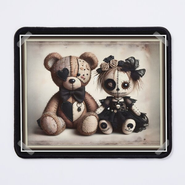 Item preview, Little Stitch-ups "Ted and Doll" designed and sold by JacquiTaylorArt.