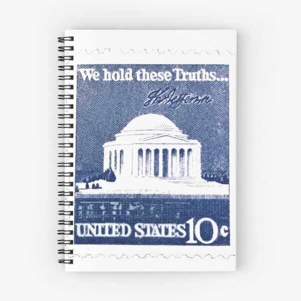 Item preview, Jefferson Truth Blue 10c Vintage USA Postage Stamp designed and sold by red-amber65.