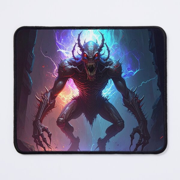 Item preview, The Void Stalker: Eldritch Hunter Emerging from the Rift | Dark Horror Fantasy Art designed and sold by SimpleMint.