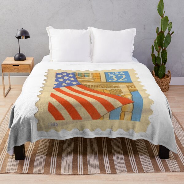 Item preview, Vintage USA Flag 32c Postage Stamp designed and sold by red-amber65.