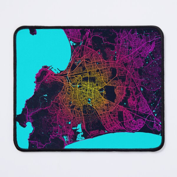 Item preview, Cape Town City Map of South Africa - Neon designed and sold by deMAP.