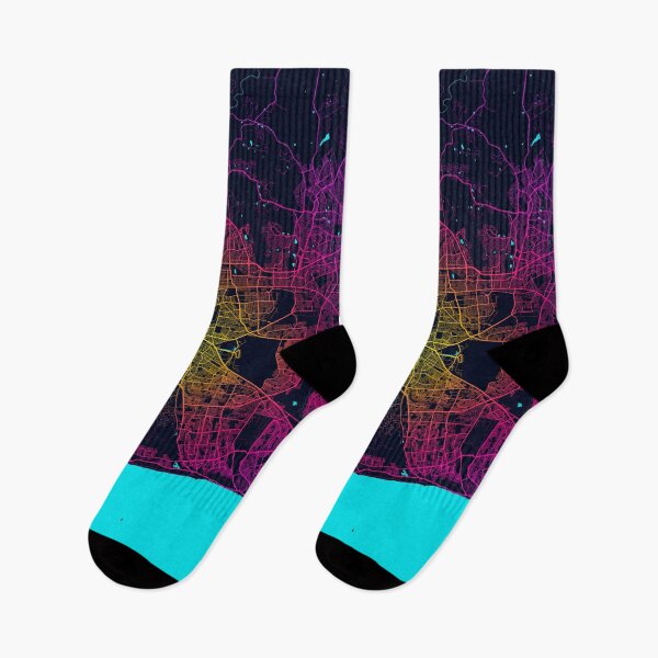 Item preview, Cape Town City Map of South Africa - Neon designed and sold by deMAP.