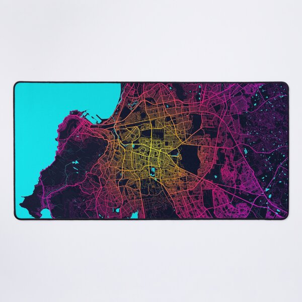 Item preview, Cape Town City Map of South Africa - Neon designed and sold by deMAP.