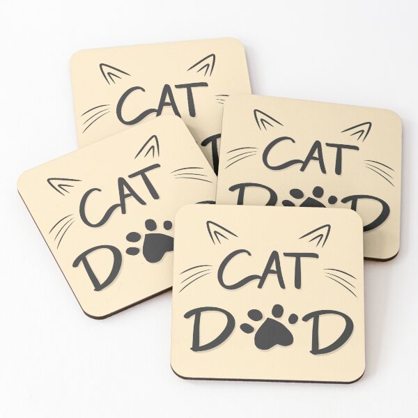 Item preview, Cat Dad - Cat Lovers - minimalist design designed and sold by PlainMaddiShop.
