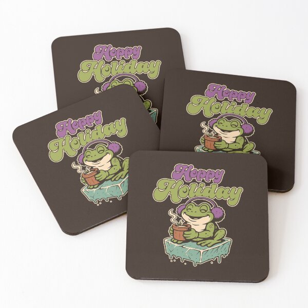 Item preview, Cozy Winter Frog With Hot Cocoa designed and sold by TheJollyDoodle.