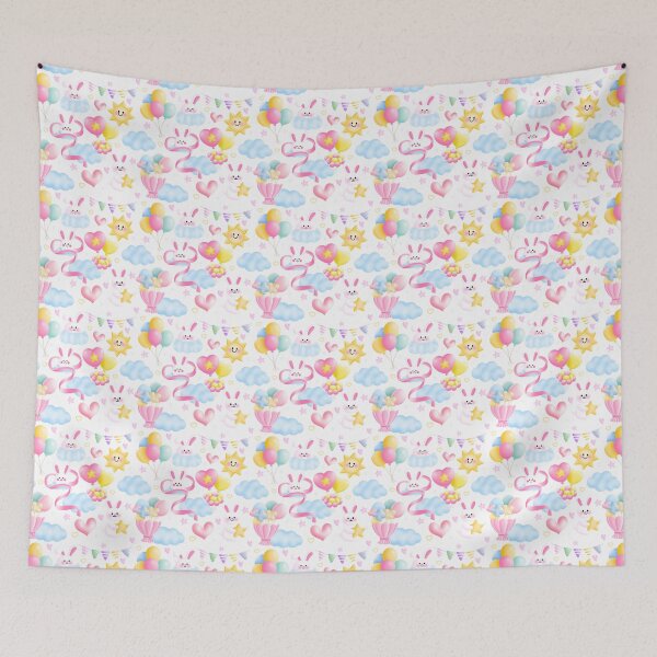 Item preview, Baby Shower Balloon Parade Seamless designed and sold by KJackArtwork.