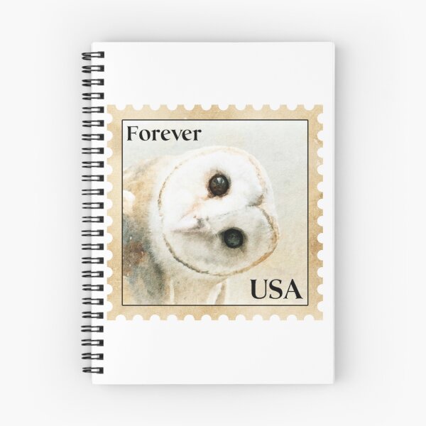 Item preview, Tilted Head Owl Vintage Postage Stamp designed and sold by red-amber65.