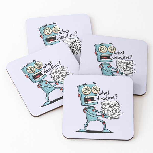 Item preview, Stressed Robot Forgetful About Deadlines designed and sold by Animepic222.