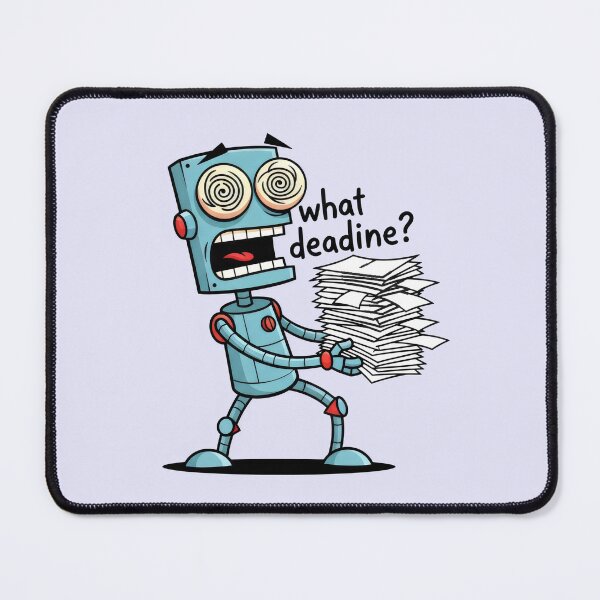 Item preview, Stressed Robot Forgetful About Deadlines designed and sold by Animepic222.