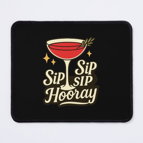 Item preview, Sip Sip Hooray - Funny Christmas Cocktail Holiday Drinking designed and sold by PunchDrop.