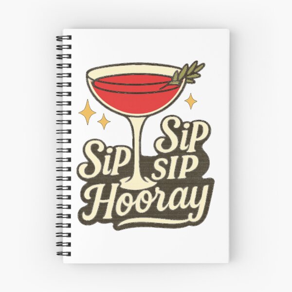 Item preview, Sip Sip Hooray - Funny Christmas Cocktail Holiday Drinking designed and sold by PunchDrop.