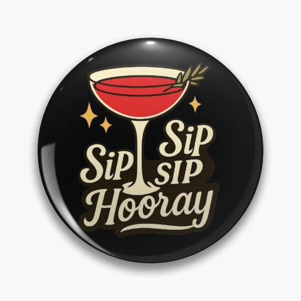 Item preview, Sip Sip Hooray - Funny Christmas Cocktail Holiday Drinking designed and sold by PunchDrop.