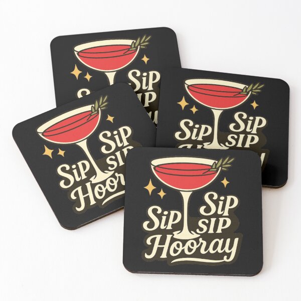 Item preview, Sip Sip Hooray - Funny Christmas Cocktail Holiday Drinking designed and sold by PunchDrop.