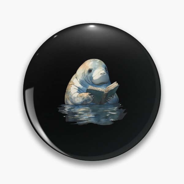 Item preview, Cute Manatee Reading Book Bookworm Readers Manatee Lover designed and sold by JoannMinndy.