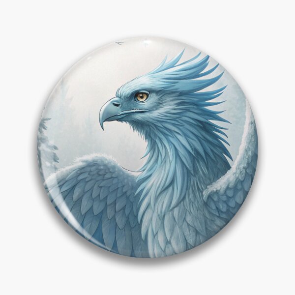 Item preview, Frost Griffin | Mythical Snow Creature Digital Artwork designed and sold by AIfolklore.