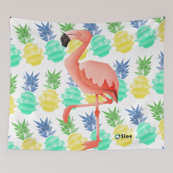 Item preview, Summer flamingo designed and sold by sloeilustracion.