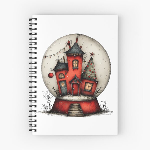 Item preview, Red Goth Christmas House Snow Globe designed and sold by Lbeck1869.