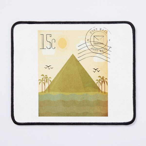 Item preview, Egypt Pyramid Travel Vintage Postage Stamp designed and sold by red-amber65.