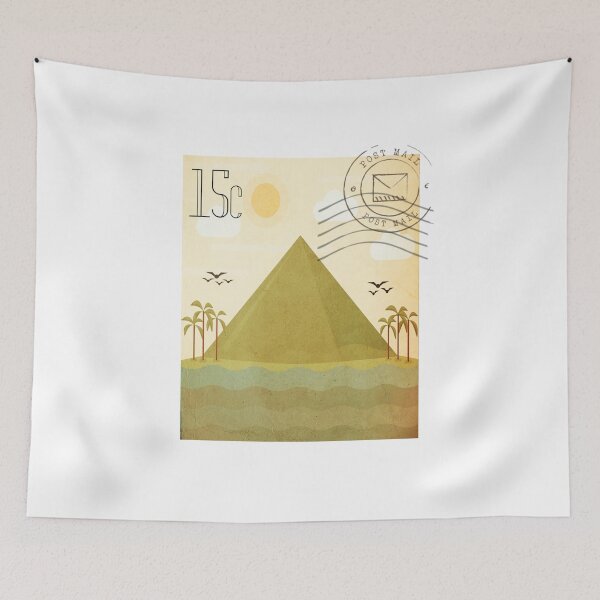 Item preview, Sello postal antiguo de viaje a las pirámides de Egipto designed and sold by red-amber65.