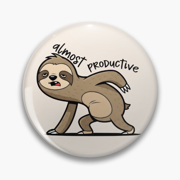 Item preview, Sloth Trying to Be Almost Productive designed and sold by Animepic222.