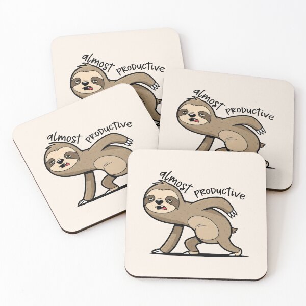 Item preview, Sloth Trying to Be Almost Productive designed and sold by Animepic222.