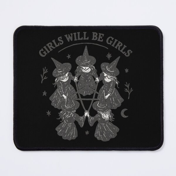 Item preview, Girls Will Be Girls Feminist Witch Circle designed and sold by SofiaCostaGomes.