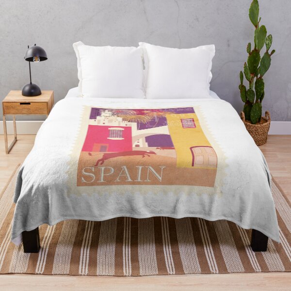 Item preview, Spain Bull Run Travel Vintage Postage Stamp designed and sold by red-amber65.